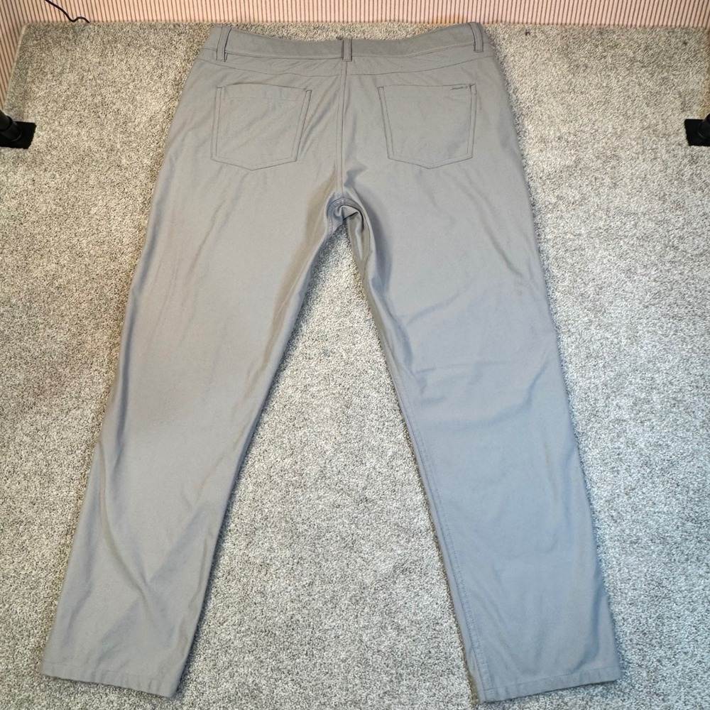 Johnnie-O Prep-Formance Mens Gray 5-Pocket Golf Pants 38x34 (Hemmed to 30) - Picture 5 of 6
